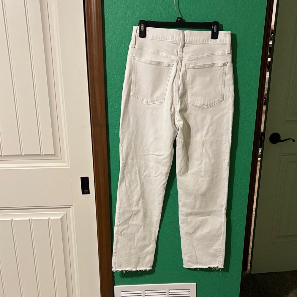 Madewell Women's Straight Leg Jeans - Cream - Picture 3 of 5